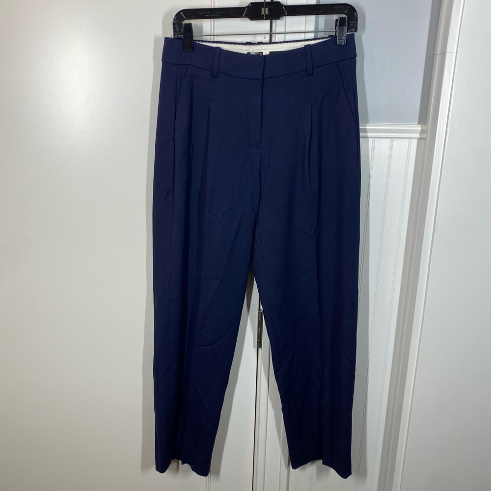 J. Crew navy blue essential pant trouser work career office business casual 4P